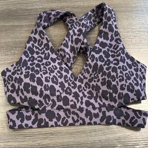 Cleo Leopard Print Sports Bra